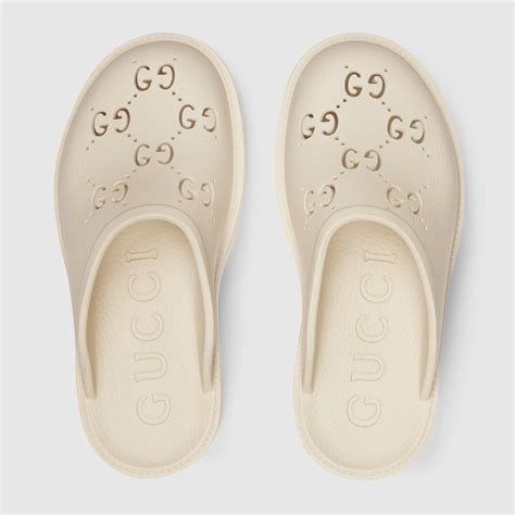 gucci clogs rubber|gucci rubber platform slide sandals.